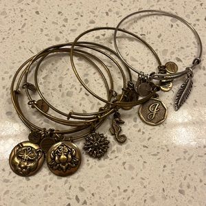 Set of 6 Alex And Ani Bracelets
